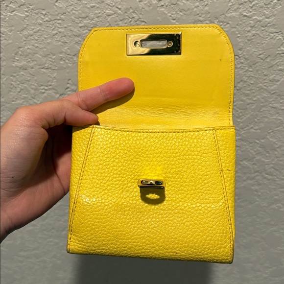 Authentic Salvatore Ferragamo Yellow Wallet SOLD AS IS - Picture 10 of 16